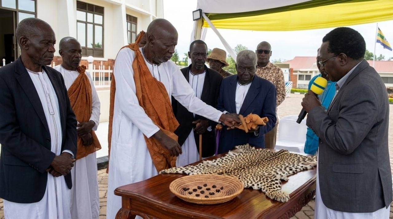 Tooro Burial Ritual: 9 Coffee Beans & Leopard Skin
